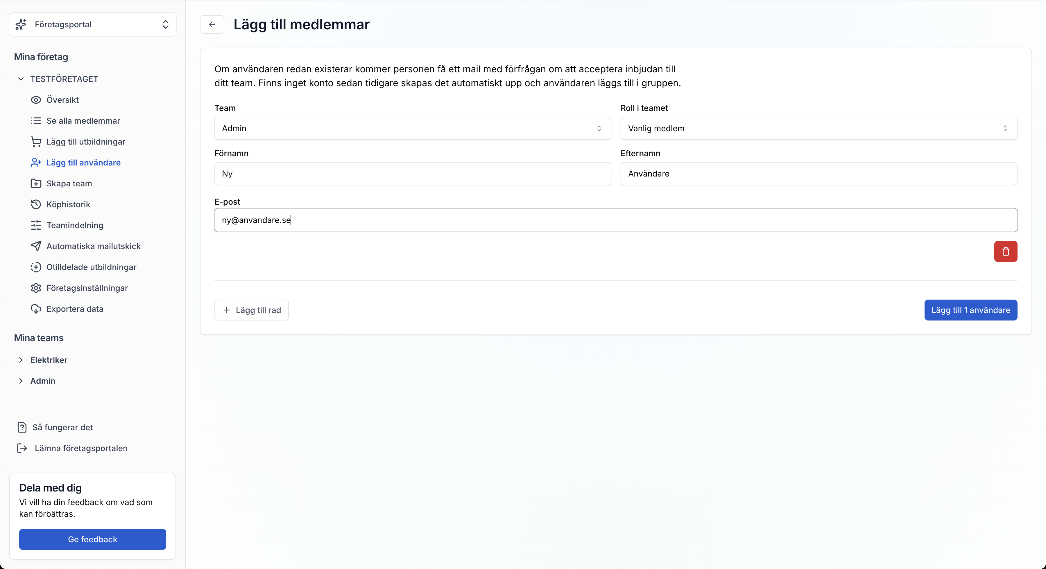 Beviskollen - Lägg till medarbetare